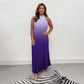 💖LAST DAY SALE 50% OFF💖Gradient Pleated Halter Neck Dress
