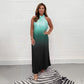 💖LAST DAY SALE 50% OFF💖Gradient Pleated Halter Neck Dress
