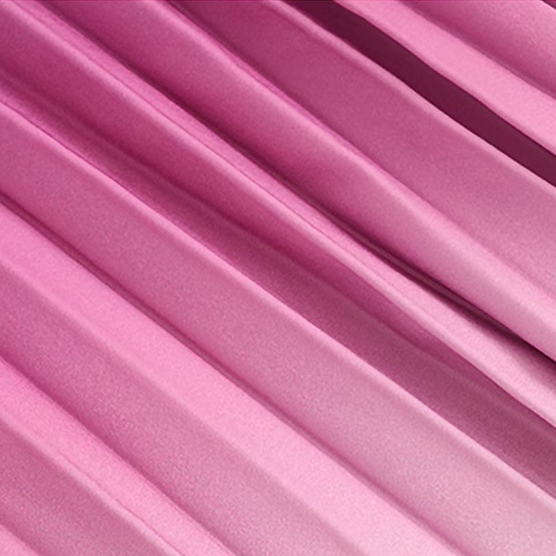 💖LAST DAY SALE 50% OFF💖Gradient Pleated Halter Neck Dress