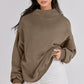 💖New arrival-50% OFF💖Women's Mock Neck Long Sleeve Pullover Sweatshirt