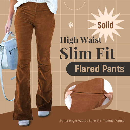 💖Limited Sale 50% OFF💖High Waist Slim Micro Corduroy Elastic Waist Lounge Pants