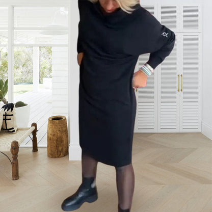 💖Limited Sale 50% OFF💖Women's Fleece-Lined Hoodie Dress with Pockets