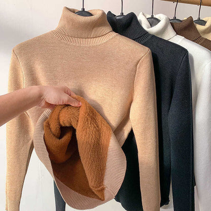 💖Limited Sale 50% OFF💖Winter fleece thick knitted bottoming shirt