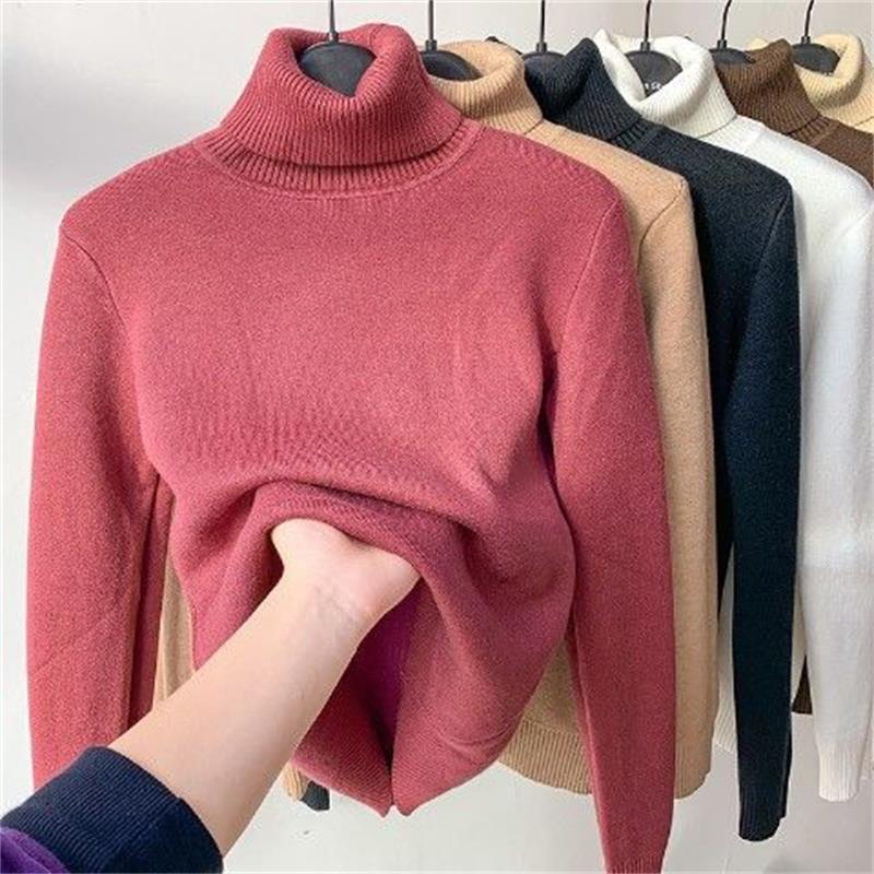💖Limited Sale 50% OFF💖Winter fleece thick knitted bottoming shirt