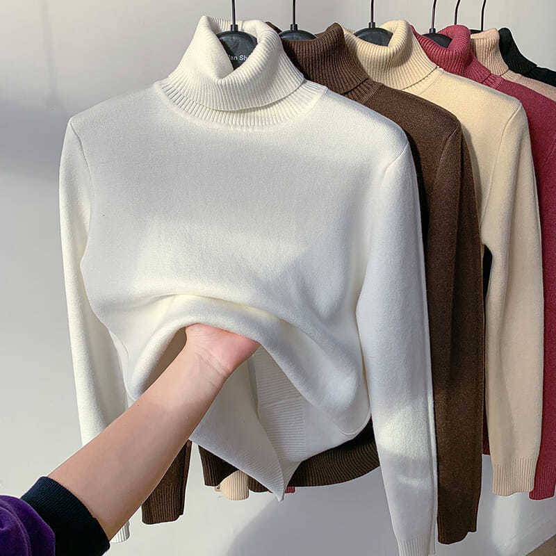 💖Limited Sale 50% OFF💖Winter fleece thick knitted bottoming shirt