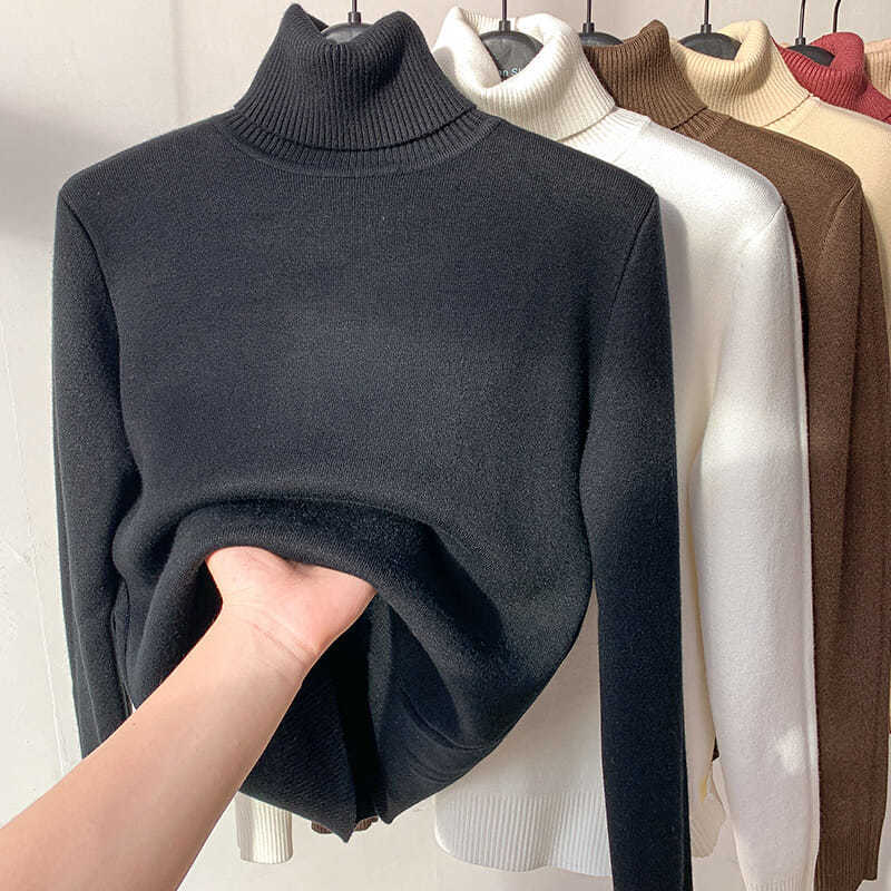 💖Limited Sale 50% OFF💖Winter fleece thick knitted bottoming shirt