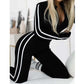 💖Limited Sale 50% OFF💖Women's Sporty Zip-Up Long Sleeve Jumpsuit