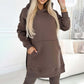 💖Limited Sale 50% OFF💖Women's Fashion Solid Color Hoodie And Lined Leggings Two-Piece Set
