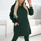 💖Limited Sale 50% OFF💖Women's Fashion Solid Color Hoodie And Lined Leggings Two-Piece Set
