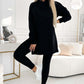 💖Limited Sale 50% OFF💖Women's Fashion Solid Color Hoodie And Lined Leggings Two-Piece Set