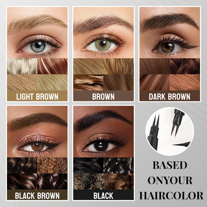 🎉BUY 1 GET 1 FREE🎉2 in 1 Liquid Eyebrow Pen -- Waterproof & Sweatproof