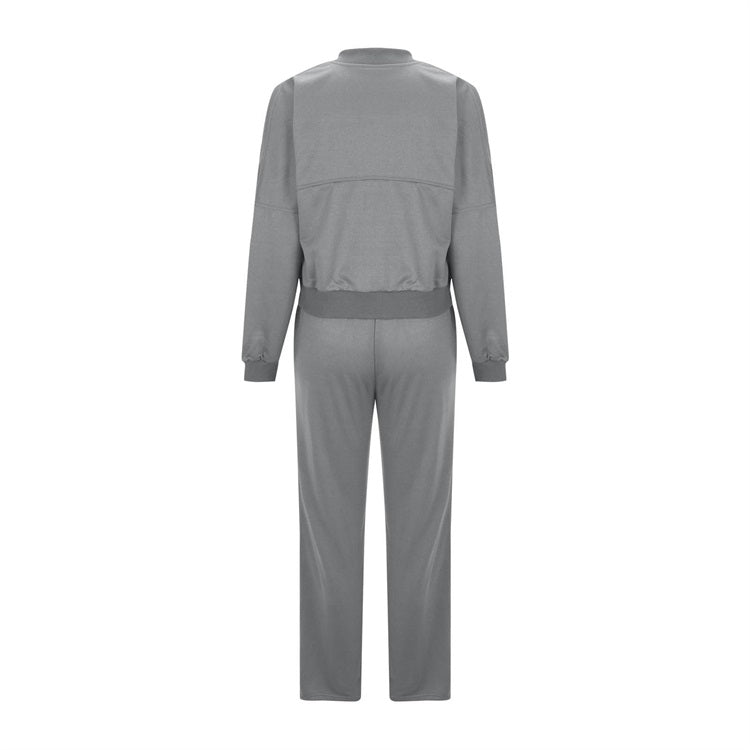 💕Autumn Specials - Women's Long Sleeve Zip Coat Drawstring Sweatpants 2-Piece Sets