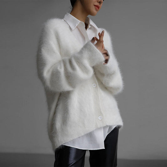 🎅Early Xmas Sales - 50% OFF🎄Women's Cozy Fuzzy Knit Cardigan