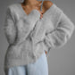 💖Limited Sale 50% OFF💖Women's Cozy Fuzzy Knit Cardigan