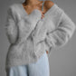 💖Limited Sale 50% OFF💖Women's Cozy Fuzzy Knit Cardigan