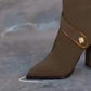 💖Limited Sale 50% OFF💖Pointed Toe Chunky Heel Knee High Boots