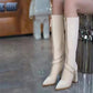 💖Limited Sale 50% OFF💖Pointed Toe Chunky Heel Knee High Boots