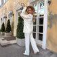 💖Limited Sale 50% OFF💖Solid Crew Neck Twist Textured Sweater & Pants Set