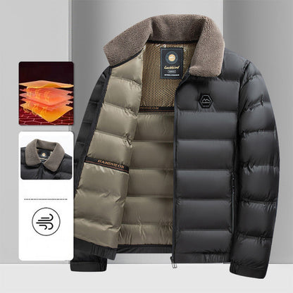 ❄️Fall/Winter Limited Time 50% Off❄️Men's Warm Waterproof Lapel Cotton Padded Jacket【FREE SHIPPING】