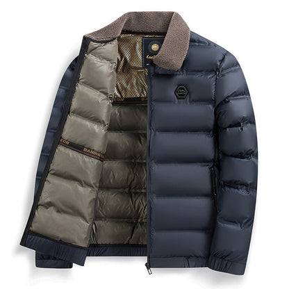 ❄️Fall/Winter Limited Time 50% Off❄️Men's Warm Waterproof Lapel Cotton Padded Jacket【FREE SHIPPING】