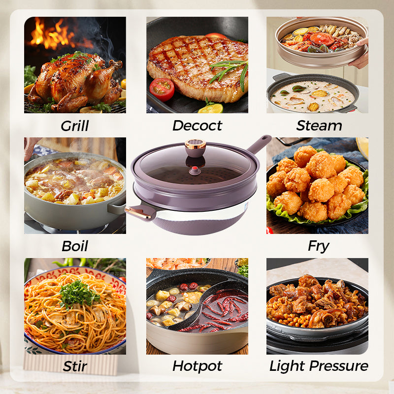 💖Limited Sale 50% OFF💖Titanium Non-Stick Low-Pressure Pan Set