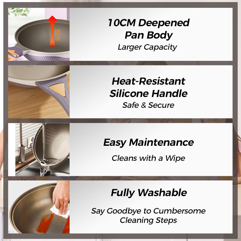 💖Limited Sale 50% OFF💖Titanium Non-Stick Low-Pressure Pan Set