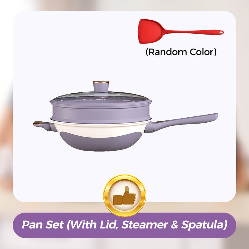 💖Limited Sale 50% OFF💖Titanium Non-Stick Low-Pressure Pan Set