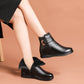 🎁Winter Hot Sale 50% OFF⏳Genuine Leather Metal Buckle Velvet Boots✨Free Shipping