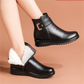 🎁Winter Hot Sale 50% OFF⏳Genuine Leather Metal Buckle Velvet Boots✨Free Shipping