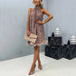 💖Limited Sale 50% OFF💖Women's Elegant Sequin Halter Dress with Feather Hem