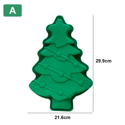 🌲50% off Christmas gifts for a limited time! Creative Silicone Christmas Tree Baking Mould 💥