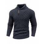 💜🔥Kostenloser Versand💜Herren Pullover mit strukturiertem Stehkragen