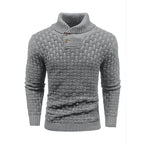 💜🔥Kostenloser Versand💜Herren Pullover mit strukturiertem Stehkragen