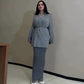 💖Limited Sale 50% OFF💖Women's Solid Color Buttoned Knit Sweater & Long Skirt Set
