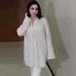 💖Limited Sale 50% OFF💖Women's Solid Color Buttoned Knit Sweater & Long Skirt Set