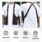 Diebstahlsichere Outdoor-Unterarm-Schultertasche für Herren