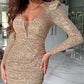 💖Limited Sale 50% OFF💖Sequin V-Neck Wrap Dinner Dress