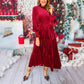 💖Limited Sale 50% OFF💖Women’s Luxurious Long-Sleeve Dress with Ruffle Hem