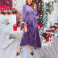 💖Limited Sale 50% OFF💖Women’s Luxurious Long-Sleeve Dress with Ruffle Hem