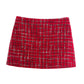 💖Limited Sale 50% OFF💖Warm Plaid Blazer and High-Waisted Skort 2 PCS Set