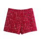 💖Limited Sale 50% OFF💖Warm Plaid Blazer and High-Waisted Skort 2 PCS Set