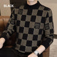 ❄️Winter Specials❄️Men‘s Plaid Printed Half High Neck Thickened Pullover Sweater