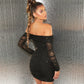 💖Limited Sale 50% OFF💖Glitter Pleated Off-Shoulder Wrap Party Dress