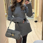 💖Limited Sale 50% OFF💖Women’s Ribbed Knit A-Line Mini Dress