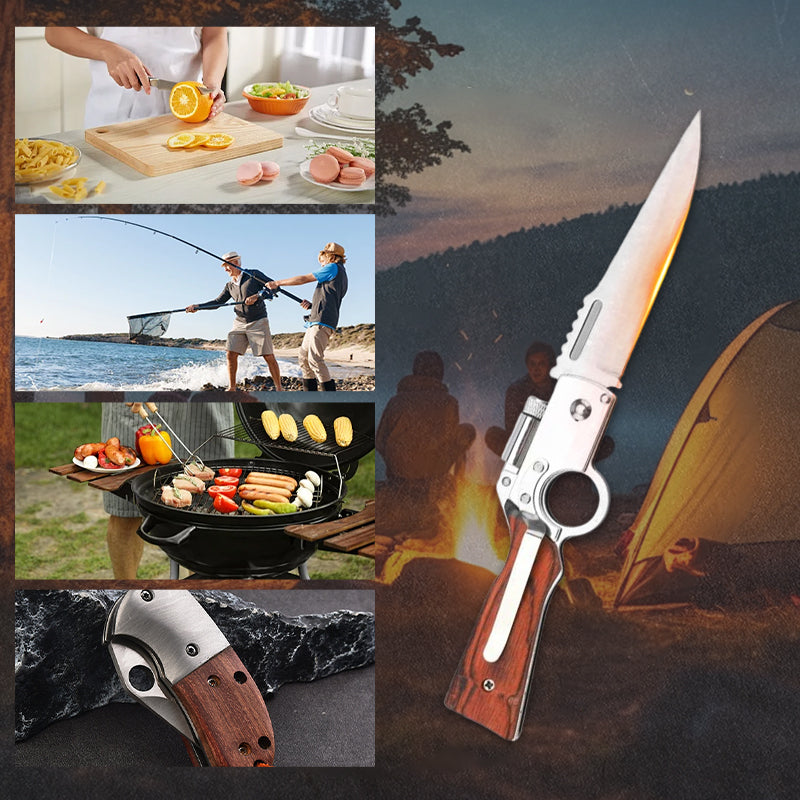 🔥FLASH SALE! £10.79🔥Outdoor Stainless Steel Portable Folding Knife🗡️