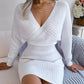 💖Limited Sale 50% OFF💖Sexy Knit Mini Dress with Batwing Long Sleeves