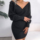 💖Limited Sale 50% OFF💖Sexy Knit Mini Dress with Batwing Long Sleeves