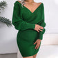 💖Limited Sale 50% OFF💖Sexy Knit Mini Dress with Batwing Long Sleeves