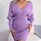 💖Limited Sale 50% OFF💖Sexy Knit Mini Dress with Batwing Long Sleeves