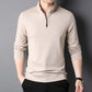 💖Limited Sale 50% OFF💖Men's Solid Half Zip Long-Sleeve Tops